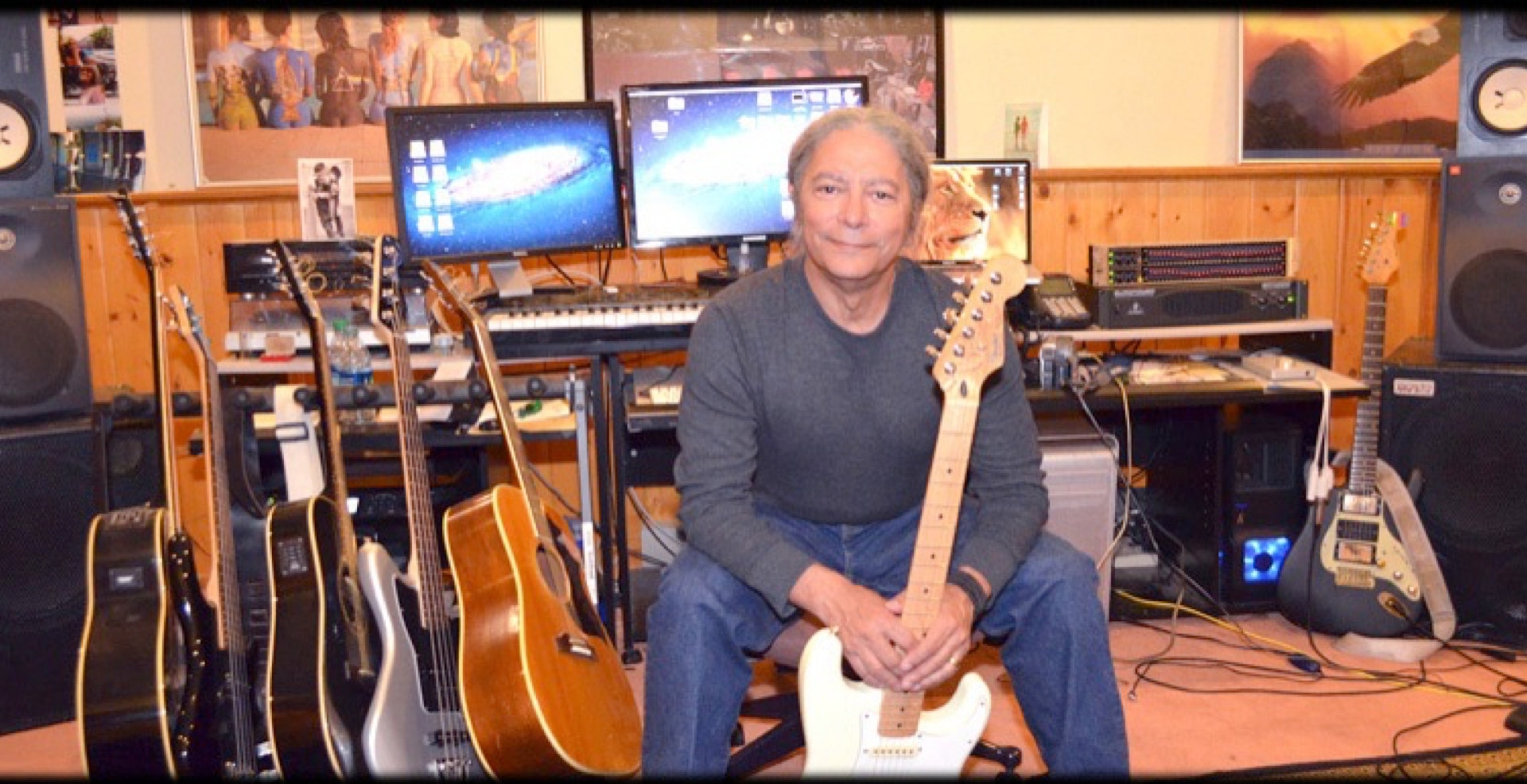 My studio in the earth-bermed home in Emerld Hills Montana